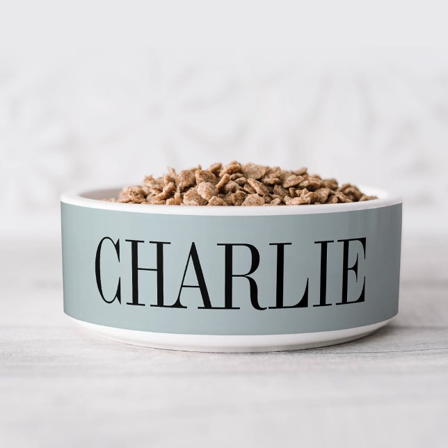 Charlie Classic Name Monogram | Light Blue Bowl Napf (Von Creator hochgeladen)