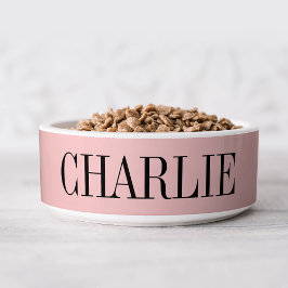 Charlie Classic Name Monogram | Pink Napf
