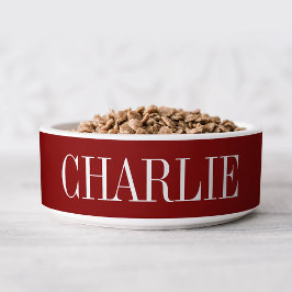 Charlie Classic Name Monogram | Rot Napf