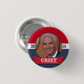 CHARLIE CRIST CAMPAIGN BUTTON (Vorne & Hinten)