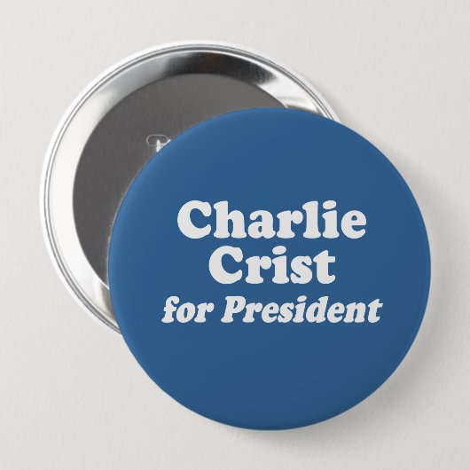 CHARLIE CRIST FÜR PRÄSIDENT BUTTON (Vorne & Hinten)