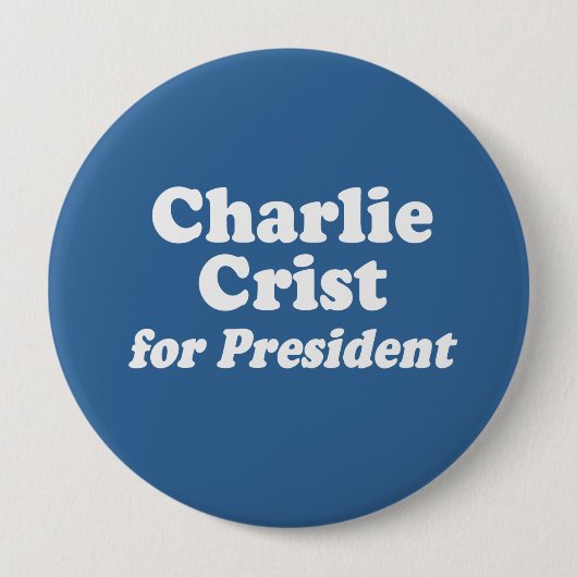 CHARLIE CRIST FÜR PRÄSIDENT BUTTON (Vorderseite)