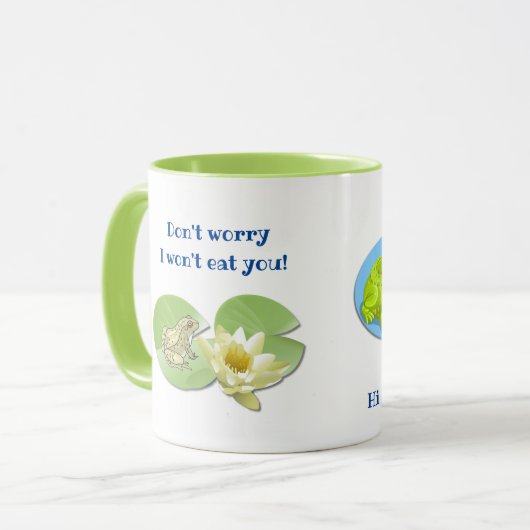 Charlie Crocodile Tasse (Vorderseite Links)