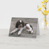 Charlie der Springer! Karte (Gelbe Blume)
