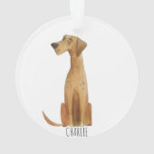 Charlie Dog Ornament (Rückseite)