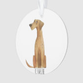 Charlie Dog Ornament (Vorderseite)