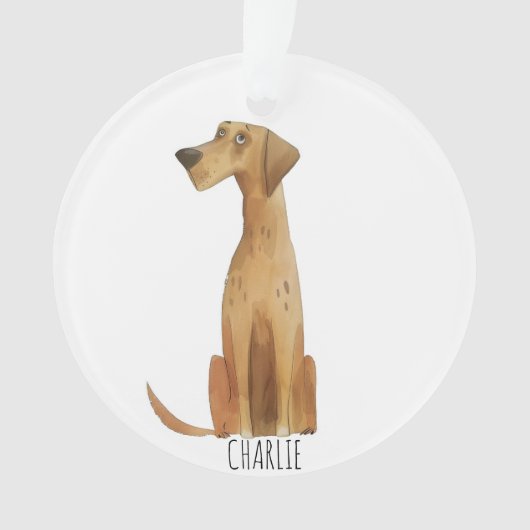 Charlie Dog Ornament (Vorderseite)