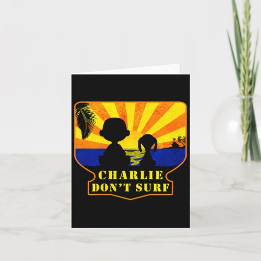 Charlie Don't Surf _ Funny Movie Premium Karte (Vorderseite)