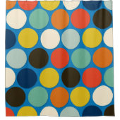 Charlie-Fleck blau Duschvorhang (Vorderseite)