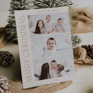 CHARLIE Gold Printable 3 Family Foto Weihnachten