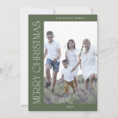 CHARLIE Green Family Foto Boho Frohe Weihnachten (Vorderseite)