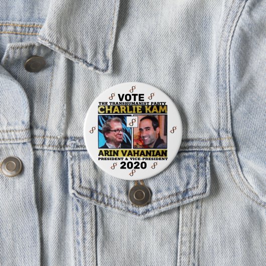 Charlie Kam / Arin Vahanian für Präsident 2020 Button (Beispiel)
