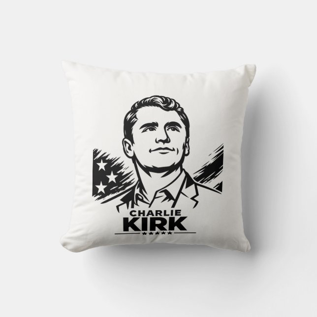Charlie Kirk Kissen (Vorderseite)