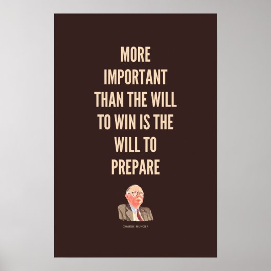 Charlie Munger Quote Poster (Vorne)