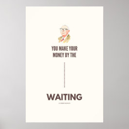 Charlie Munger Zitat Geduld bei Investitionen Poster