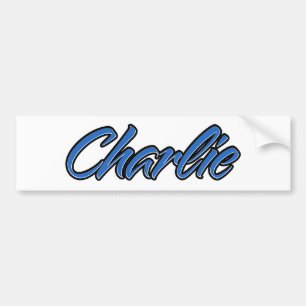 Charlie Name blue Aufkleber Sticker Autoaufkleber