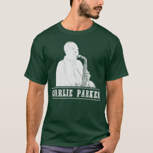 Charlie Parker White Retro T-Shirt