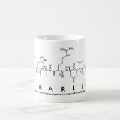 Charlie-Peptidnamen-Tasse Kaffeetasse (Mittel)