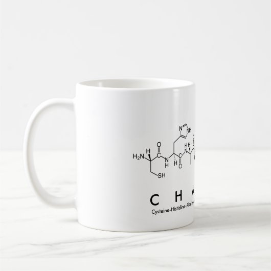 Charlie-Peptidnamen-Tasse Kaffeetasse (Links)