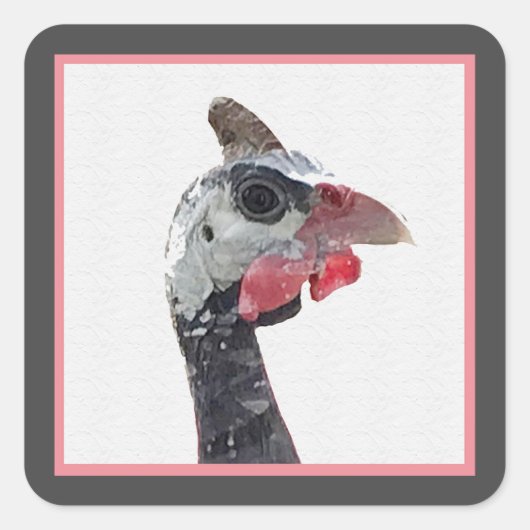 Charlie Quadratischer Aufkleber (Vorderseite)