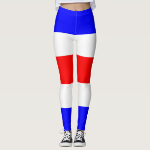 Charlie Red White Blue Leggings