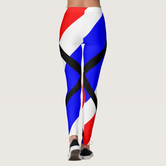 Charlie Red White Blue Leggings (Rückseite)