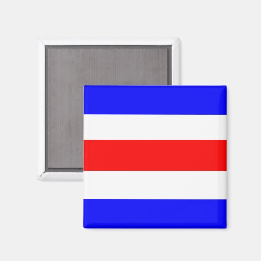 Charlie Red White Blue Magnet (Vorderseite/Rückseite)