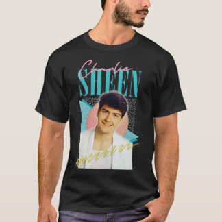 Charlie Sheen 80er Aesthetic T-Shirt