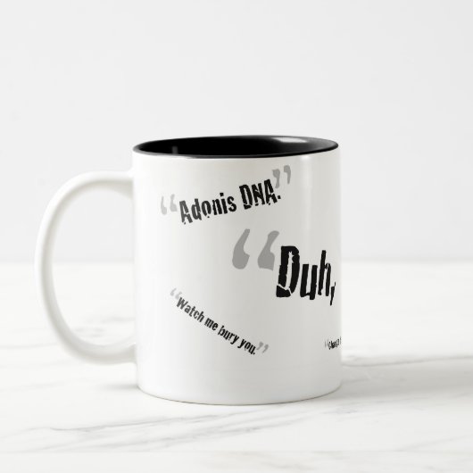 Charlie Sheen zitiert Tasse (Links)