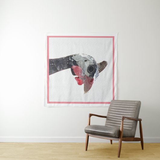 Charlie Square Wandteppich (Beispiel (Horizontal))