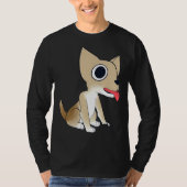 Charlie The Chihuahua Vollfarbe W Transparente BG T-Shirt (Vorderseite)