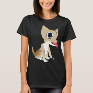 Charlie The Chihuahua Vollfarbe W Transparente BG T-Shirt