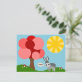 Charlie-the-Donkey-Landschaft Postkarte (Stehend Vorderseite)