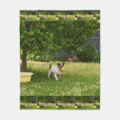 Charlie The Fox Terrier Play Time, Fleece Blanket (Vorderseite)