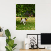 Charlie The Fox Terrier Play Time, Poster (Heimbüro)