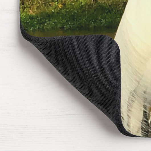 Charlie The Great Egret Mousepad (Ecke)