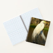 Charlie The Great Egret Notizblock (Innenseite)