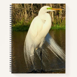 Charlie The Great Egret Notizblock