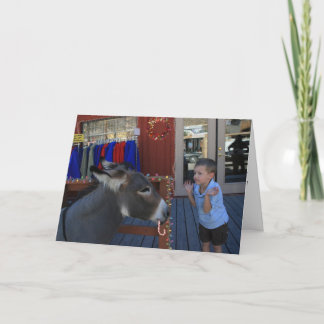 Charlie und der Weihnachtsburro Feiertagskarte