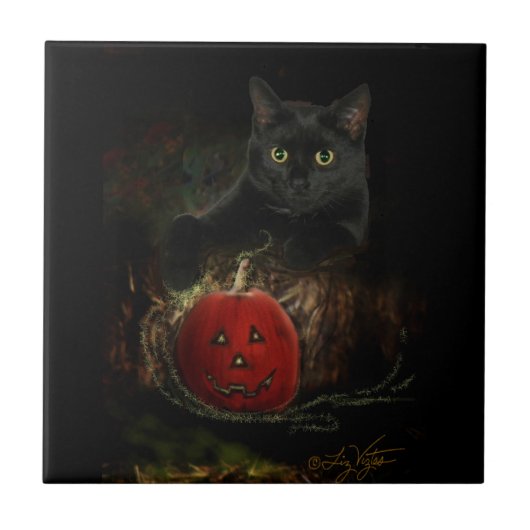 Charlie und seine magischen Pumpkin-Tile Fliese (Vorderseite)