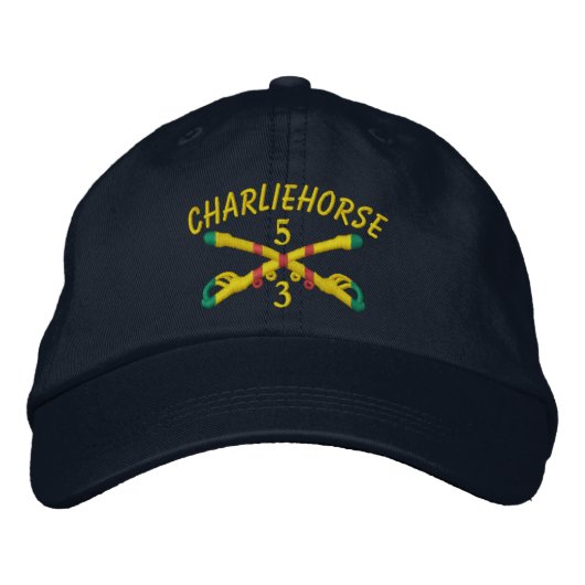 Charliehorse 3/5. Cavalry VSM überquert Sabers Hat Bestickte Baseballkappe (Vorderseite)