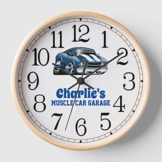 Charlie's 69 Muskelwagen Uhr (Vorderseite)