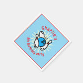 Charlies 8. Geburtstags-Bowlingparty-Servietten Serviette (Ecke)