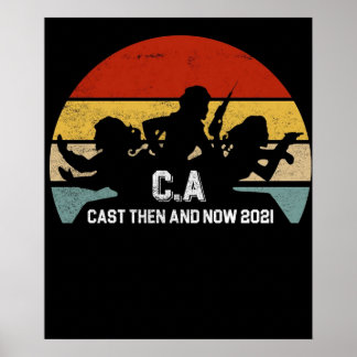 Charlies Angel Retro Girls Vintag gegossen damals  Poster