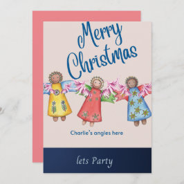 Charlie's Angles Weihnachtskarte Feiertagskarte