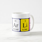 Charlise Periodenname Tasse (VorderseiteRechts)