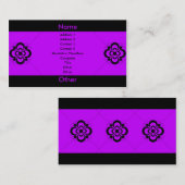 Charlize - lila visitenkarte (Vorne/Hinten)