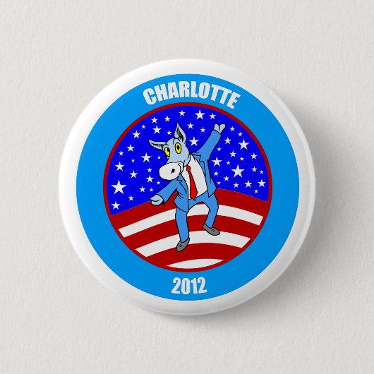 Charlotte 2012 DNC Button (Vorderseite)