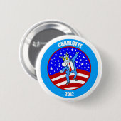 Charlotte 2012 DNC Button (Vorne & Hinten)