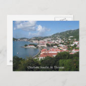 Charlotte Amalie, St Thomas Postkarte (Vorne/Hinten)
